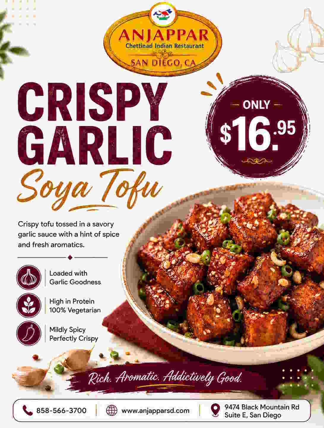 Crispy Garlic Tofu